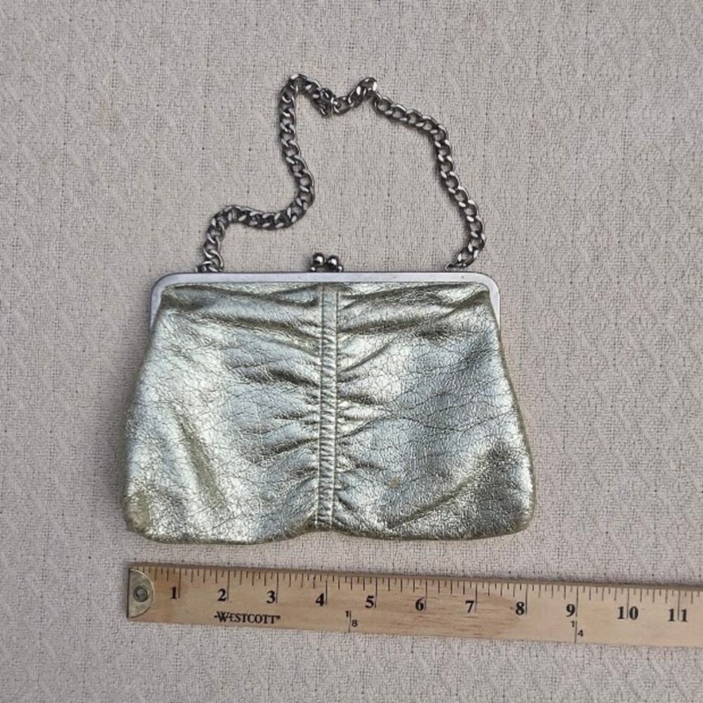 metallic kiss lock mini evening bag ♡